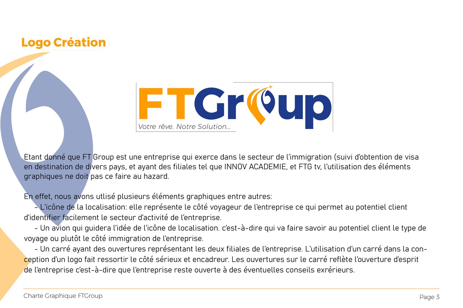 Charte graphique FTGroup, planche 1