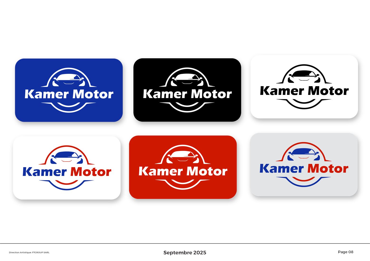 Charte graphique Kamer Motor, planche 3